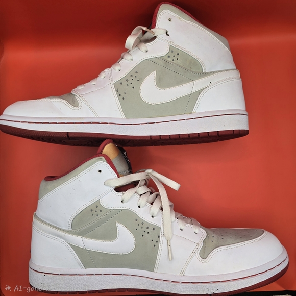 Nike Air Jordan 1 Retro Hare 2009 Bugs Bunny White/Silver size 11.5 374454-011. - Picture 5 of 13